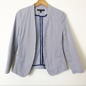 Cynthia Steffe Open Front Seersucker Blazer Size 2